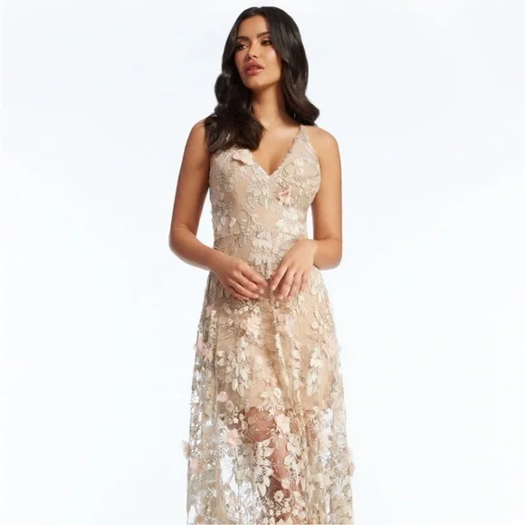 open lace back dress Audrey Dress  Dress the Population
